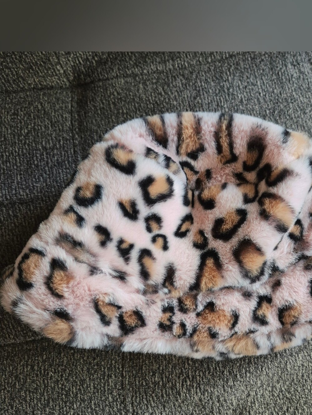 Toddler Fury Pink Animal Print Bucket Hat